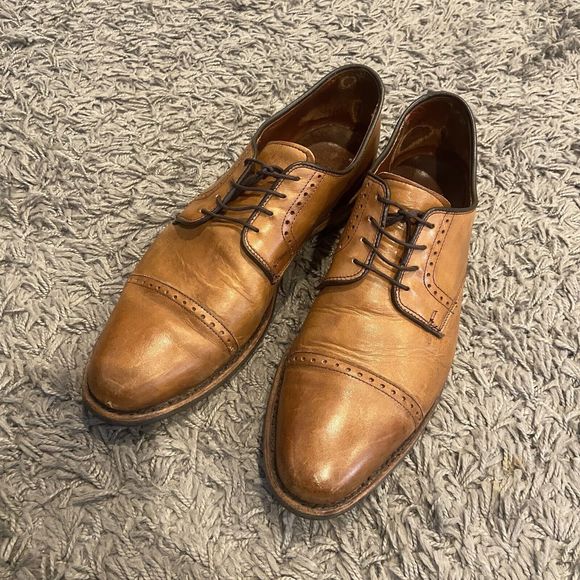 Allen Edmonds Clifton Walnut Brown Leather Cap Toe Oxfords Shoes Men’s 9.5 D main image 6